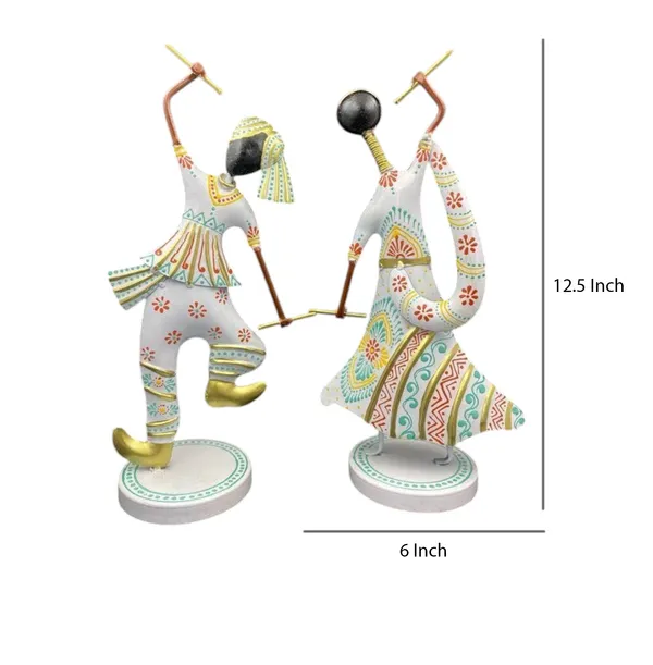 Handcrafted_Iron_SHowpiece_set_of_two_pair_Dandiya_dancing_couple