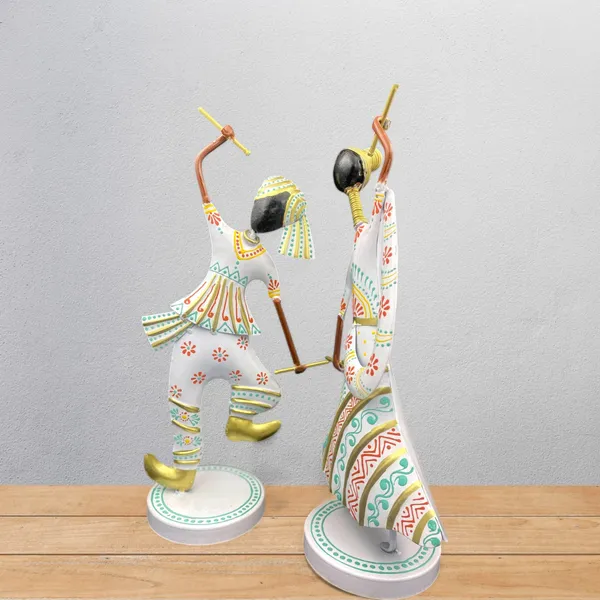 Handcrafted_Iron_SHowpiece_set_of_two_pair_Dandiya_dancing_couple