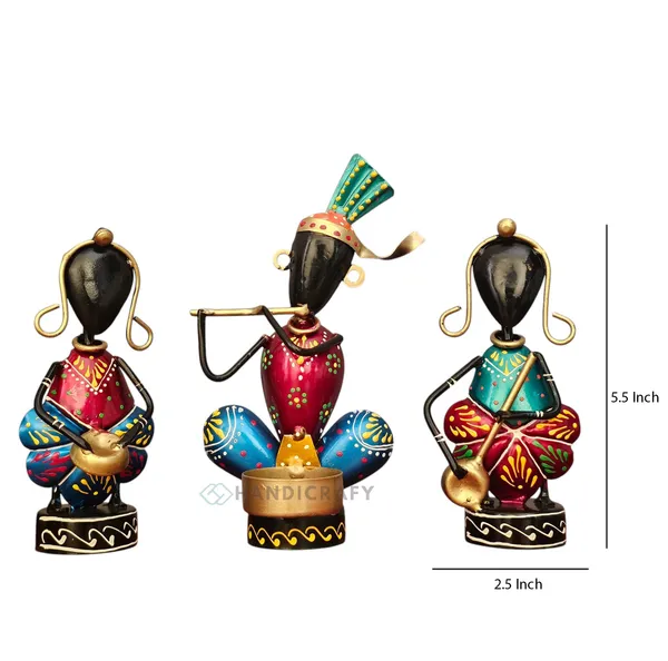 Handcrafted_Rajasthani_Musician_Figurine_Combo_–_Set_of_Seven_Exquisite_Home_Décor_Pieces_|_Vibrant_Folk_Art_Masterpiece(7Pc)