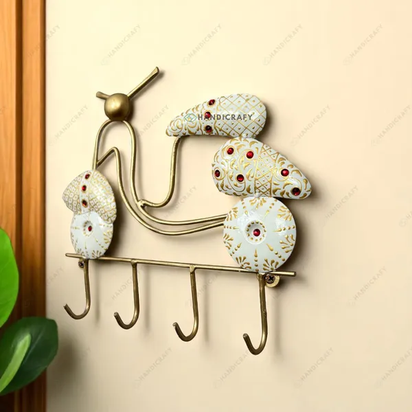 Handcrafted_Scooter_Shape_Metal_Key_Holder_|_4-Hook_Wall_Hanging_Key_Stand_|_Decorative_Iron_Key_Organizer_for_Home_&_Office