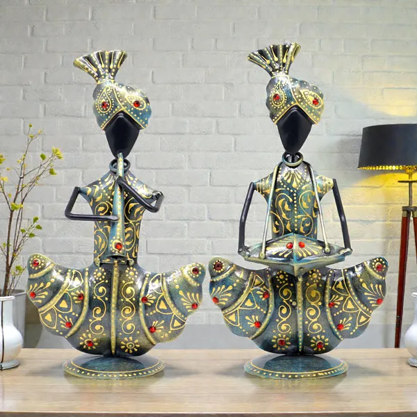 Handicrafy_Handcrafted_Metal_Musician_Couple_Showpiece_Set_of_2_|_Rustic_Blue–Gold_Finish_Iron_Figurines_for_Home_&_Office_Décor_(23_×_13_CM)