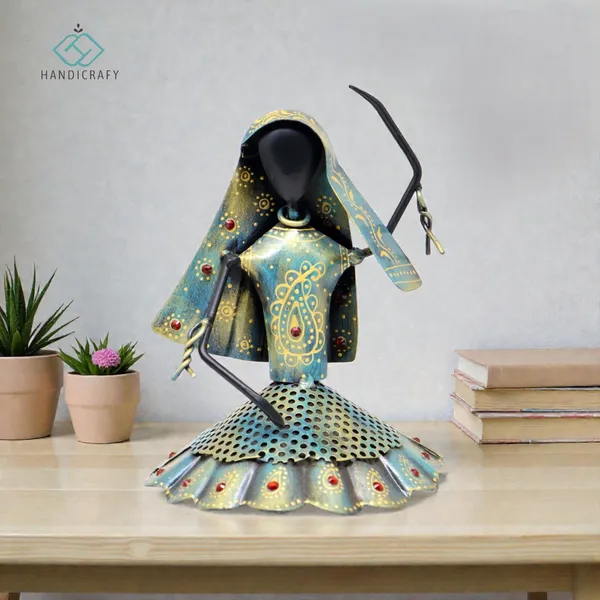 Handicrafy_Rustic_Blue_Dancing_Lady_Showpiece_Set_of_2_|_19_cm_Metal_Handmade_Figurines_|_Ethnic_Rajasthani_Home_Decor_Items