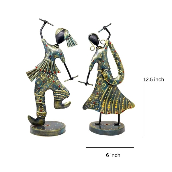 Handicrafy_Rustic_Blue_Dandiya_Dancing_Couple_Showpiece_Set_of_2_|_32_cm_Metal_Handmade_Rajasthani_Figurines_|_Ethnic_Home_Decor