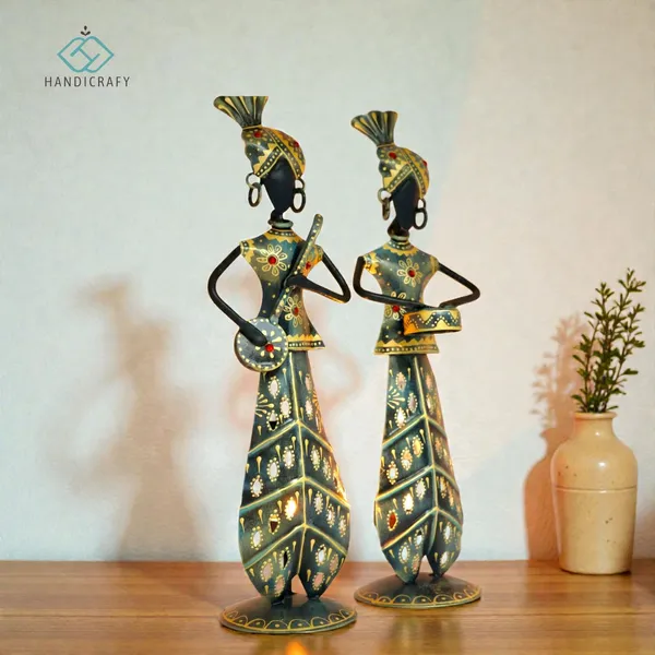 Handicrafy_Rustic_Blue_Metal_Rajasthani_Musician_Couple_Showpiece_|_Handcrafted_12_Inch_Iron_Decorative_Figurines_for_Home_Decor,_Living_Room_&_Gifting