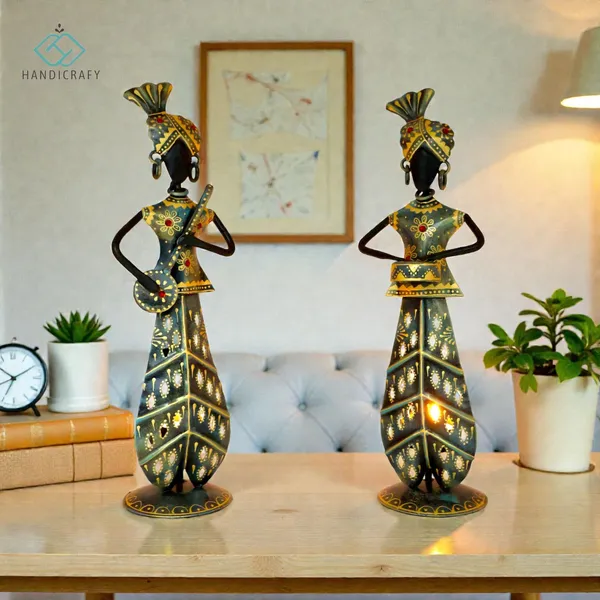 Handicrafy_Rustic_Blue_Metal_Rajasthani_Musician_Couple_Showpiece_|_Handcrafted_12_Inch_Iron_Decorative_Figurines_for_Home_Decor,_Living_Room_&_Gifting