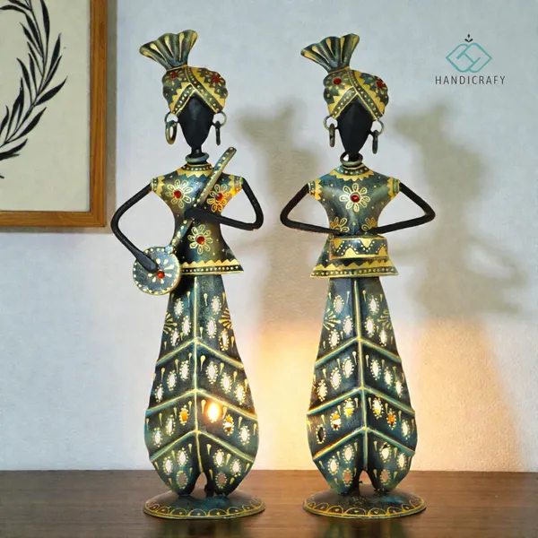 Handicrafy_Rustic_Blue_Metal_Rajasthani_Musician_Couple_Showpiece_|_Handcrafted_12_Inch_Iron_Decorative_Figurines_for_Home_Decor,_Living_Room_&_Gifting