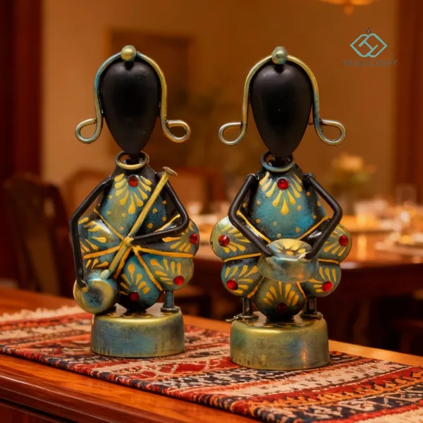 Handicrafy_Rustic_Blue_Mini_Tribal_Musician_Showpiece_Set_|_12.7_cm_Handmade_Iron_Figurines_for_Table_Decor_&_Home_Decoration_Items