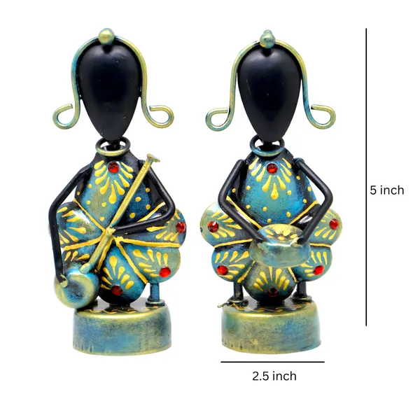 Handicrafy_Rustic_Blue_Mini_Tribal_Musician_Showpiece_Set_|_12.7_cm_Handmade_Iron_Figurines_for_Table_Decor_&_Home_Decoration_Items
