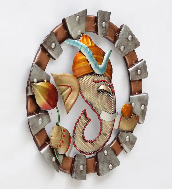 Metal_Wall_Art_Ganesha_Ladoo_wall_Panel