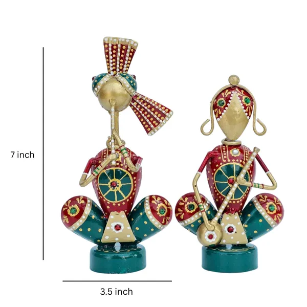 Handcrafted_Metal_Rajasthani_Tribal_Musician_Sitting_Showpiece_Set_of_2_(7_Inch)