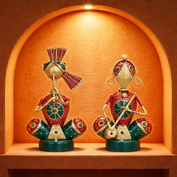 Handcrafted_Metal_Rajasthani_Tribal_Musician_Sitting_Showpiece_Set_of_2_(7_Inch)