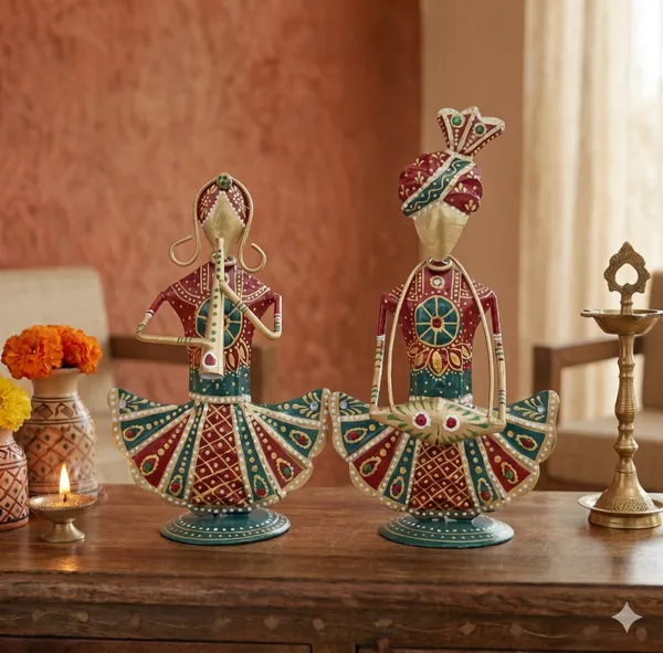 Handcrafted_Metal_Rajasthani_Tribal_Musician_Sitting_Showpiece_Set_of_2_(9_Inch)