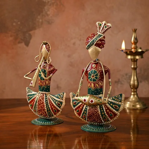 Handcrafted_Metal_Rajasthani_Tribal_Musician_Sitting_Showpiece_Set_of_2_(9_Inch)