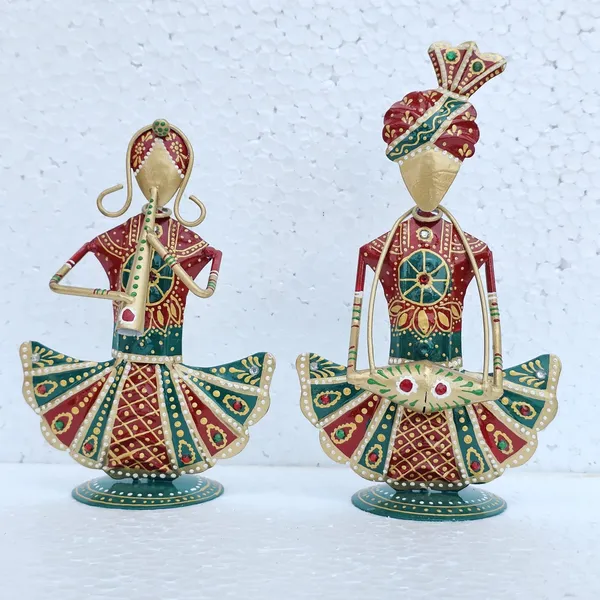 Handcrafted_Metal_Rajasthani_Tribal_Musician_Sitting_Showpiece_Set_of_2_(9_Inch)