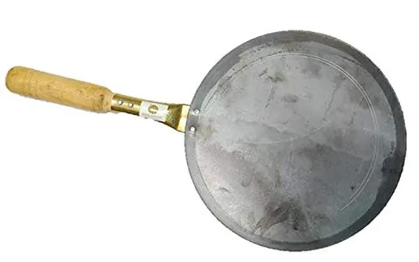 Iron_Tawa_For_Roti/Chapathi/Chapati_With_Wooden_Handle,_Loha/Lokhand_Roti_Tawa_-_Strongest_Handle_Tawa_(9_Inches)