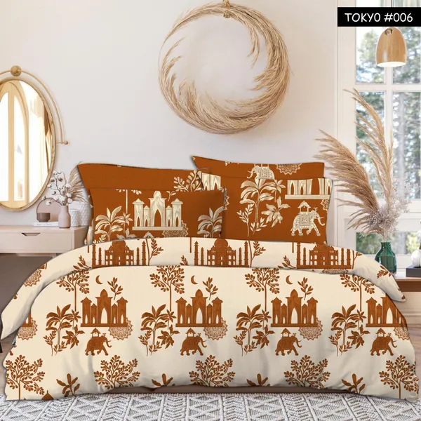 King_Size_Flat_Bed_sheet_with_2_pillow_covers_108X108_INCHES