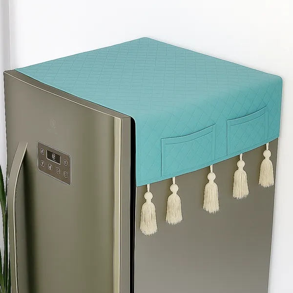 PURE_COTTON_FRIDGE_TOP_COVER_WITH_TASSLES