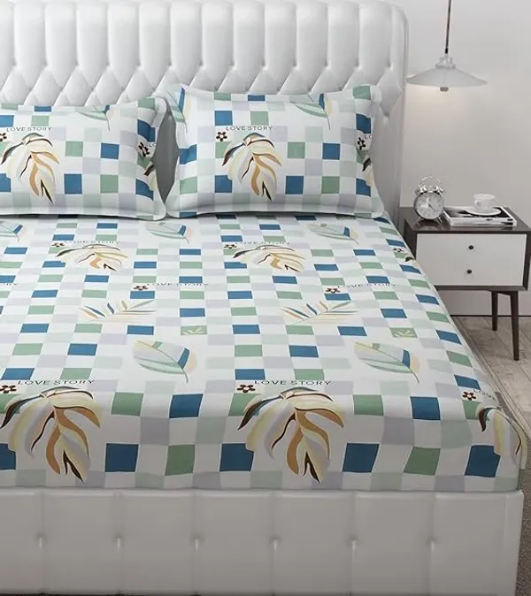 GREY_Pure_Cotton_Bedsheet_One_Pillow_Covers_Included_60X90
