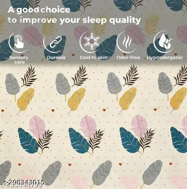 Cotton_Queen_Floral_Printed_Fitted_(Elastic)_Bedsheet_