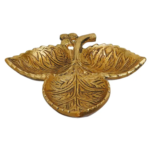 Hand_Crafted_Metal_3_Part_Leaf_Shape_Tray_Perfect_for_Home_Centre_Table_Serving_Dry_Fruits_(Golden,_Pack_of_1)