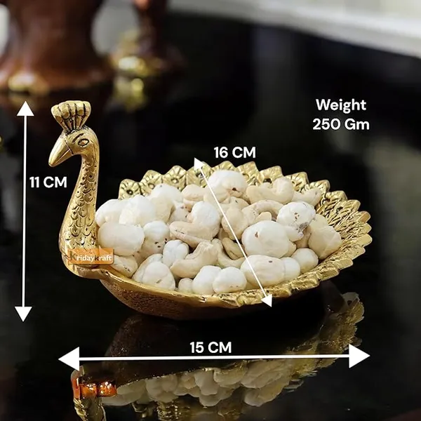 Hand_Crafted_Metal_Duck_Wing_Shape_Dryfruits_Tray_Perfect_for_Home_Centre_Table_Serving_Dry_Fruits_&_Fruits_(Golden,_Pack_of_1)