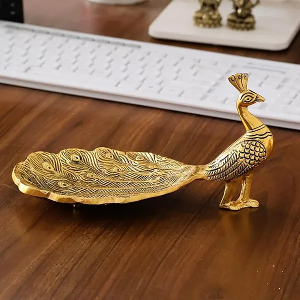 Hand_Crafted_Metal_Duck_Wing_Shape_Tray_Perfect_for_Home_Centre_Table_Serving_Dry_Fruits_(Golden,_Pack_of_1)