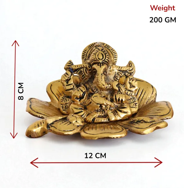 Gifts_Metal_Ganesh_Gold_Polish_Leaf