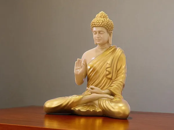 KridayKraft_Meditating_Golden_Color_Buddha_Idol_Statue_Showpiece_for_Home_Garden_Living_Room_Decor_Decoration_Gift_Gifting_Items,_14_inches_/_35cm_/_1_Feet,_Buddha