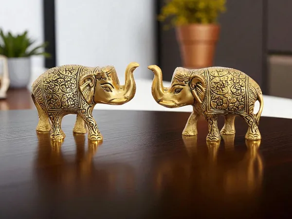 KridayKraft_Handcrafted_Intricately_Detailed_Gold-Plated_Metal_Elephant_Showpiece_Vastu-_Symbol_of_Prosperity,Friendly_Décor_for_Living_Room_for_Home_&_Office_Décor