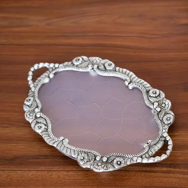 Decorative_Fiber_Tray_with_Metal_Floral_Border,_25_cm_Diameter