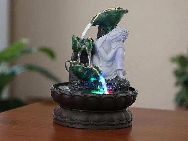 KridayKraft_Buddha_Resting_Water_Fountain_Idol_Polyresin_Lotus_Water_Fountain_Showpiece_for_Home_Garden_Living_Room_Decor_Decoration_Gift_Items,_24_CM