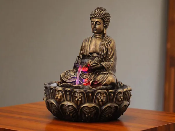 KridayKraft_Meditating_Buddha_Water_Fountain_Idol_Polyresin_Lotus_Water_Fountain_Showpiece_for_Home_Garden_Living_Room_Decor_Decoration_Gift_Items,