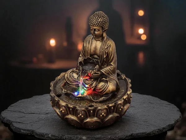 KridayKraft_Meditating_Buddha_Water_Fountain_Idol_Polyresin_Lotus_Water_Fountain_Showpiece_for_Home_Garden_Living_Room_Decor_Decoration_Gift_Items,