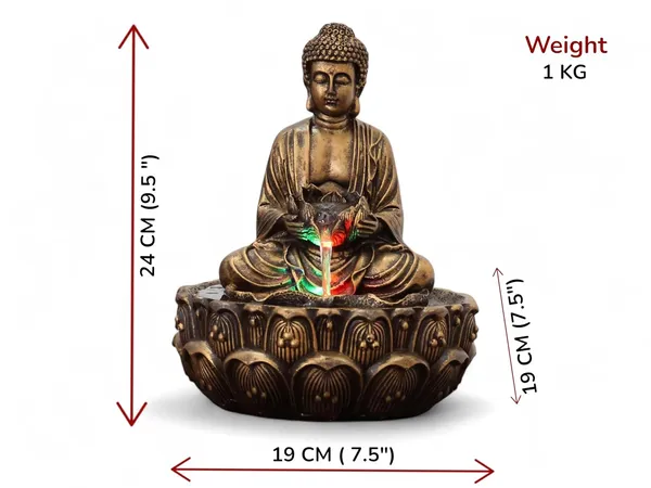 KridayKraft_Meditating_Buddha_Water_Fountain_Idol_Polyresin_Lotus_Water_Fountain_Showpiece_for_Home_Garden_Living_Room_Decor_Decoration_Gift_Items,