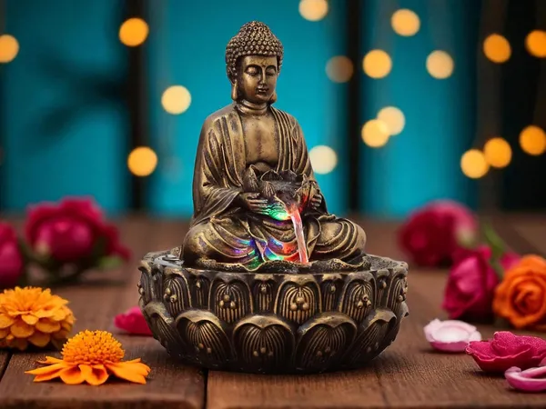 KridayKraft_Meditating_Buddha_Water_Fountain_Idol_Polyresin_Lotus_Water_Fountain_Showpiece_for_Home_Garden_Living_Room_Decor_Decoration_Gift_Items,