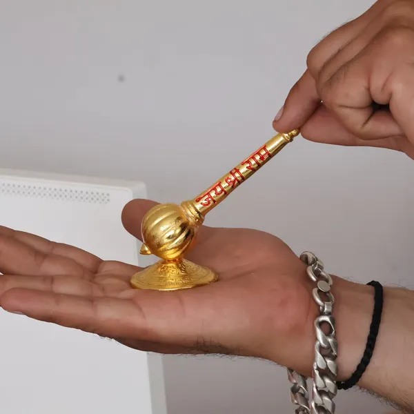KridayKraft_Lord_Shree_Hanuman_Ji_Big_Gada_கதை,_gedak,_ಗದೆ_with_Jai_Shree_Ram_Engraving_Idol_for_Mandir_Pooja_Room_Home_&_Office_Decor,