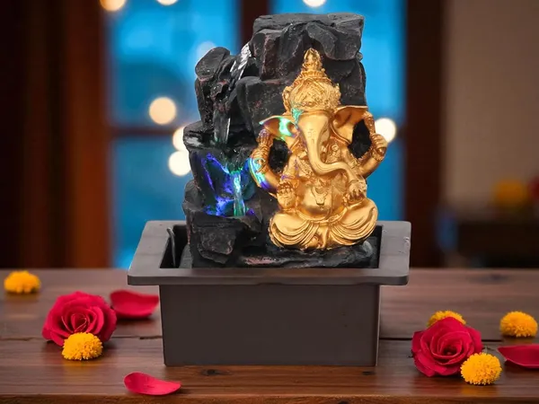 KridayKraft_Ganesh_Waterfall_Design_Table_top_Colour_Changing_Lights_Fountain_Polyresin_Showpiece_for_Home_Garden_Living_Room_Decor_Decoration_Gift_Items,_30_CM_1.3_kg