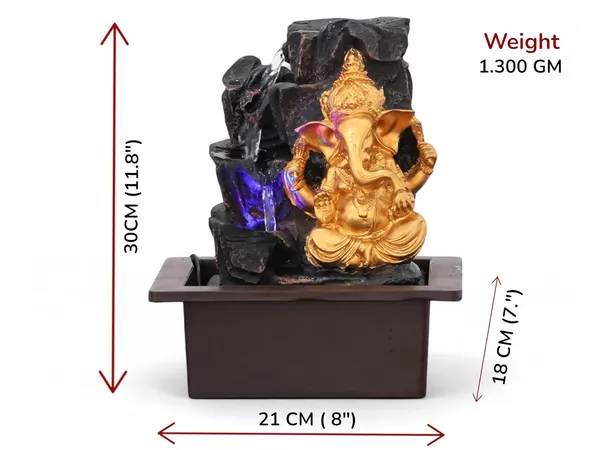 KridayKraft_Ganesh_Waterfall_Design_Table_top_Colour_Changing_Lights_Fountain_Polyresin_Showpiece_for_Home_Garden_Living_Room_Decor_Decoration_Gift_Items,_30_CM_1.3_kg