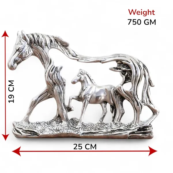KridayKraft_Golden_Elegant_Metal_Horse_Family_Showpiece_Metal_Statue_for_Wealth,_Income_and_Bright_Future_&_Feng_Shui_&_Vastu_Decorative_Desk_&_Living_Room_Décor,_Ideal_Gift_for_Horse_Lovers