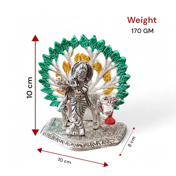 Metal_Home_Decorative_kalpavriksha_tree_With_Cow_and_Krishna_Idols_Silver_Plated