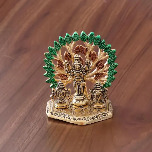 Metal_Home_Decorative_kalpavriksha_tree_With_Tirupati_Bala_ji_Idols_Gold_Plated