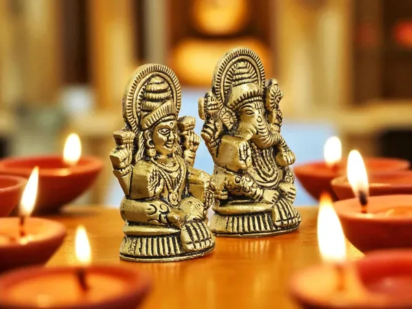 KridayKraft_Metal_Laxmi_&_Ganesh_Idol_Pair_Gold-Finish_Mini_Statues_(7.5_cm_×_4_cm_Each),_160_g_Auspicious_Home_Puja_Decor_&_Diwali_Gift