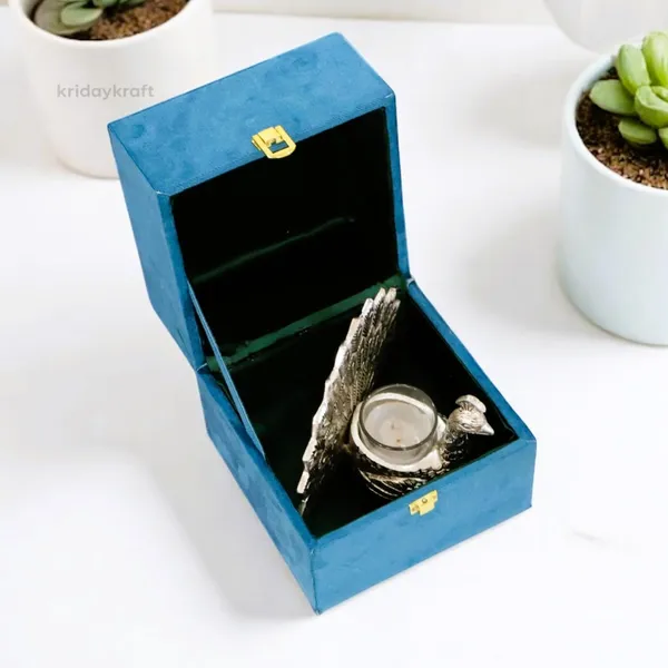 Peacock_Showpiece_Candle_Holder_with_Tealight_Candle_and_with_Beautiful_Velvet_Box
