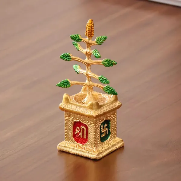 Spiritual_Metal_Tulsi_Pot_Decorative_Showpiece_Figure