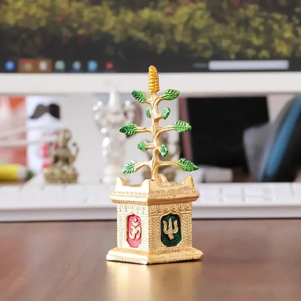 Spiritual_Metal_Tulsi_Pot_Decorative_Showpiece_Figure