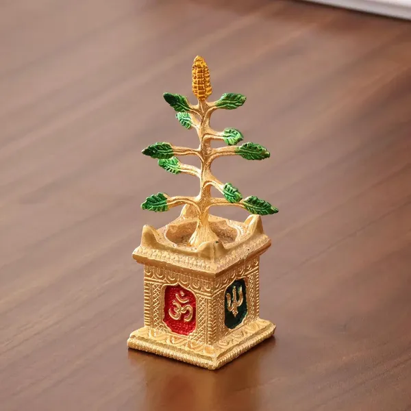 Spiritual_Metal_Tulsi_Pot_Decorative_Showpiece_Figure