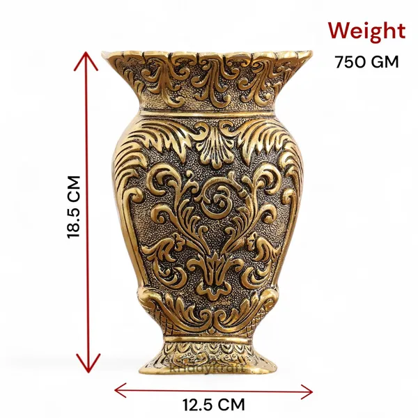 Decorative_Metal_Vase,_Antique_Gold_Finish,_Baroque_Floral_Pattern,_Traditional_Ornate_Design