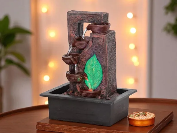 KridayKraft_Decorative_Waterfall_Design_Table_top_Colour_Changing_Lights_Fountain_Polyresin_Showpiece_for_Home_Garden_Living_Room_Decor_Decoration_Gift_Items,_40_CM_1.9_kg