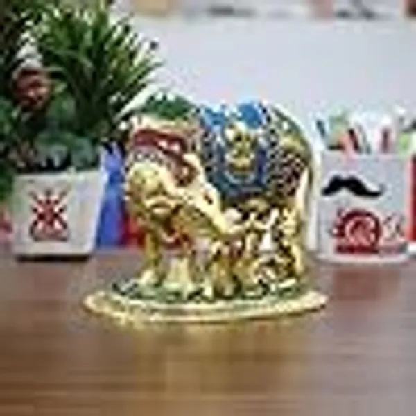 Kamdhenu_Cow,Calf_with_Bal_Gopal_Krishna_Metal_Statue_Embellished_with_Gemstones_for_Good_Luck,Feng_Shui,Vastu,Religious_Gau_MATA
