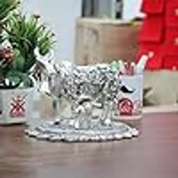 KridayKraft_Gold_Plated_Kamdhenu_Cow_with_Calf_Metal_Statue_for_Good_Luck_Feng_Shui_&_Vastu_Showpiece_As_Table_Top_Religious_Idol_Gau_MATA_for_Home_Office_Decorative,Animal_Showpiece